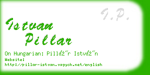 istvan pillar business card